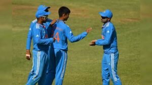 Ind Vs Nep U-19 Wc- नेपाल को हरा कर भारत ने हासिल की लगातार चौथी जीत, लगातार पांचवी बार पहुंची U-19 के सेमीफइनल में