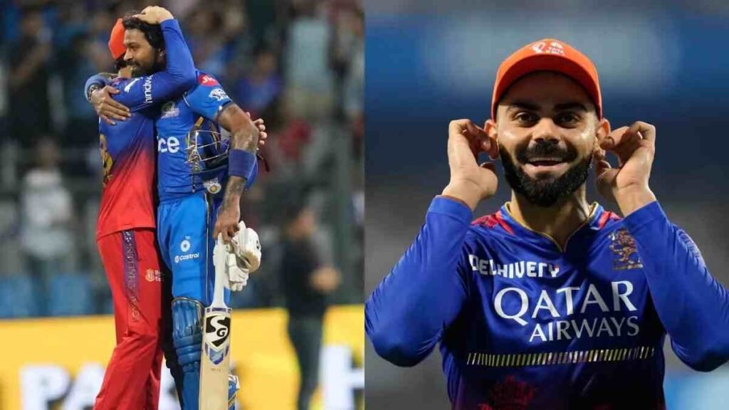 MI VS RCB LIVE 2024: एक बार फिर हार्दिक के खिलाफ हुई हूटिंग, विराट ने किया फैंस को इशारा